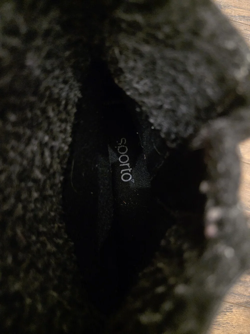 Sporto Black Faux-Fur Lined Mid-Calf Zip Boots